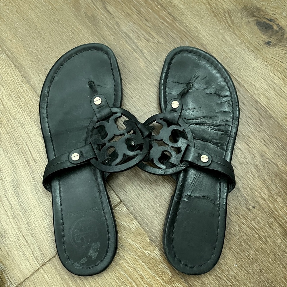 Tory Burch Reva Sandals, Black